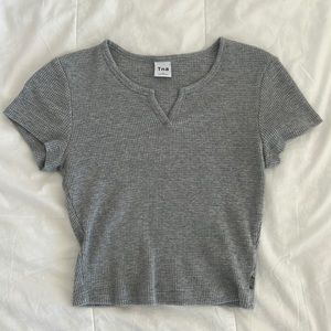 aritzia tna waffle notch t-shirt